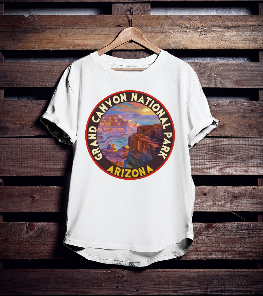 Grand Canyon National Park Arizona Vintage 80s Scenic Landscape T-Shirt