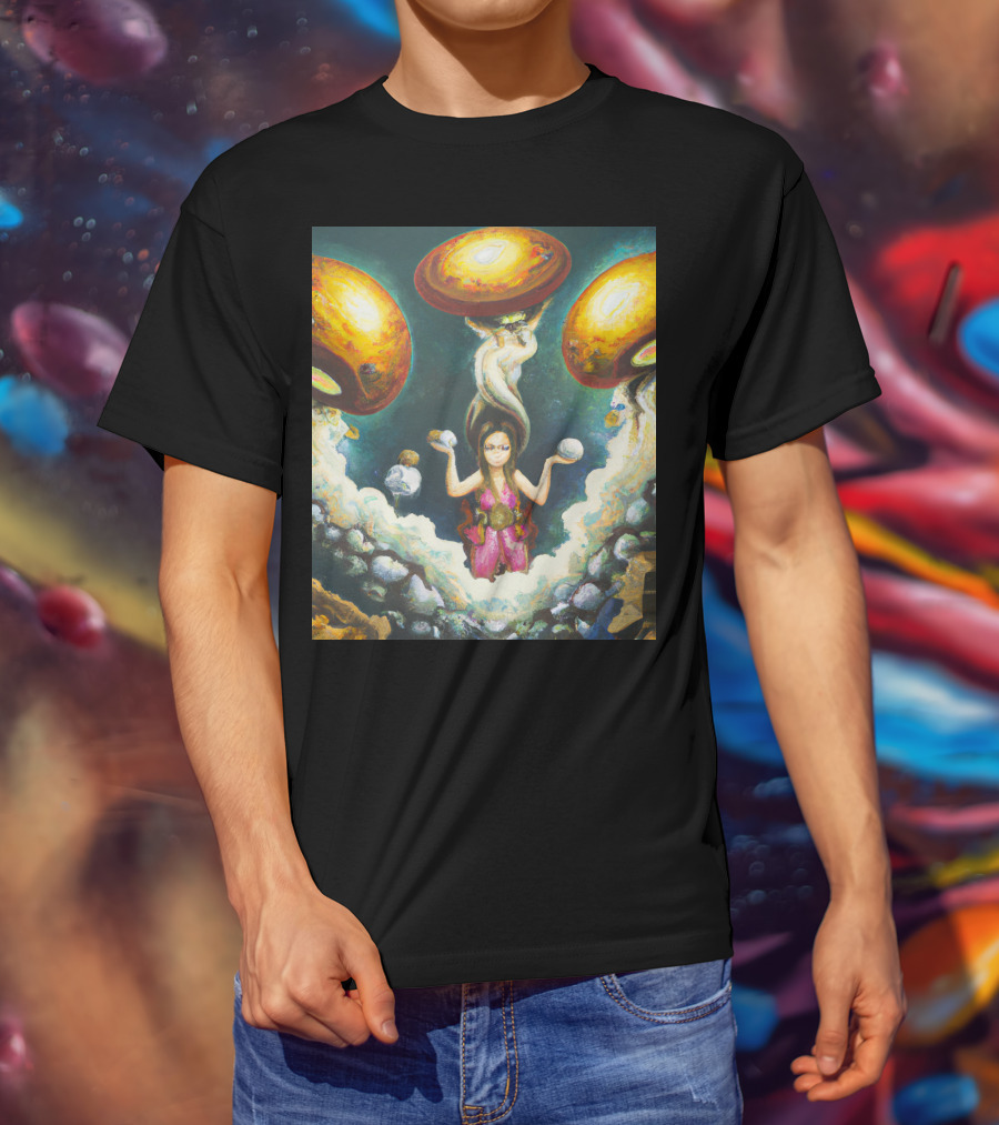 Style Bumble Sea Mushroom Goddess Surreal T-Shirt