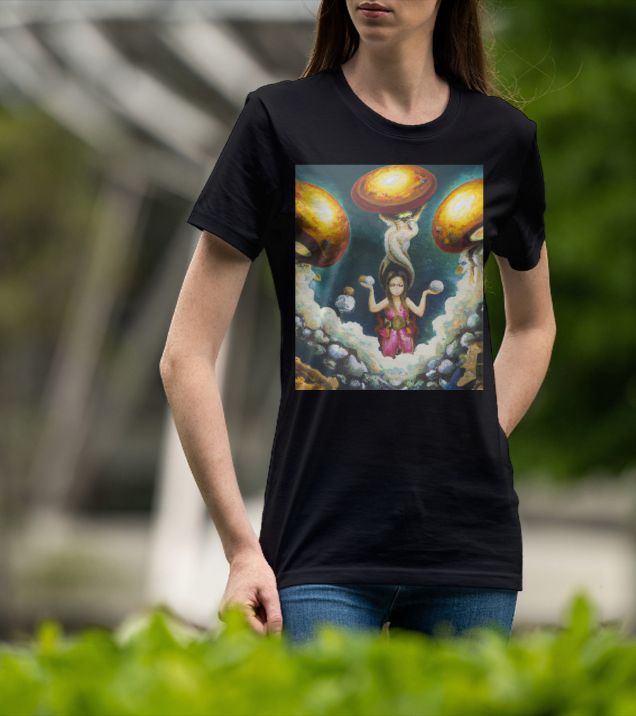 Style Bumble Sea Mushroom Goddess Surreal T-Shirt