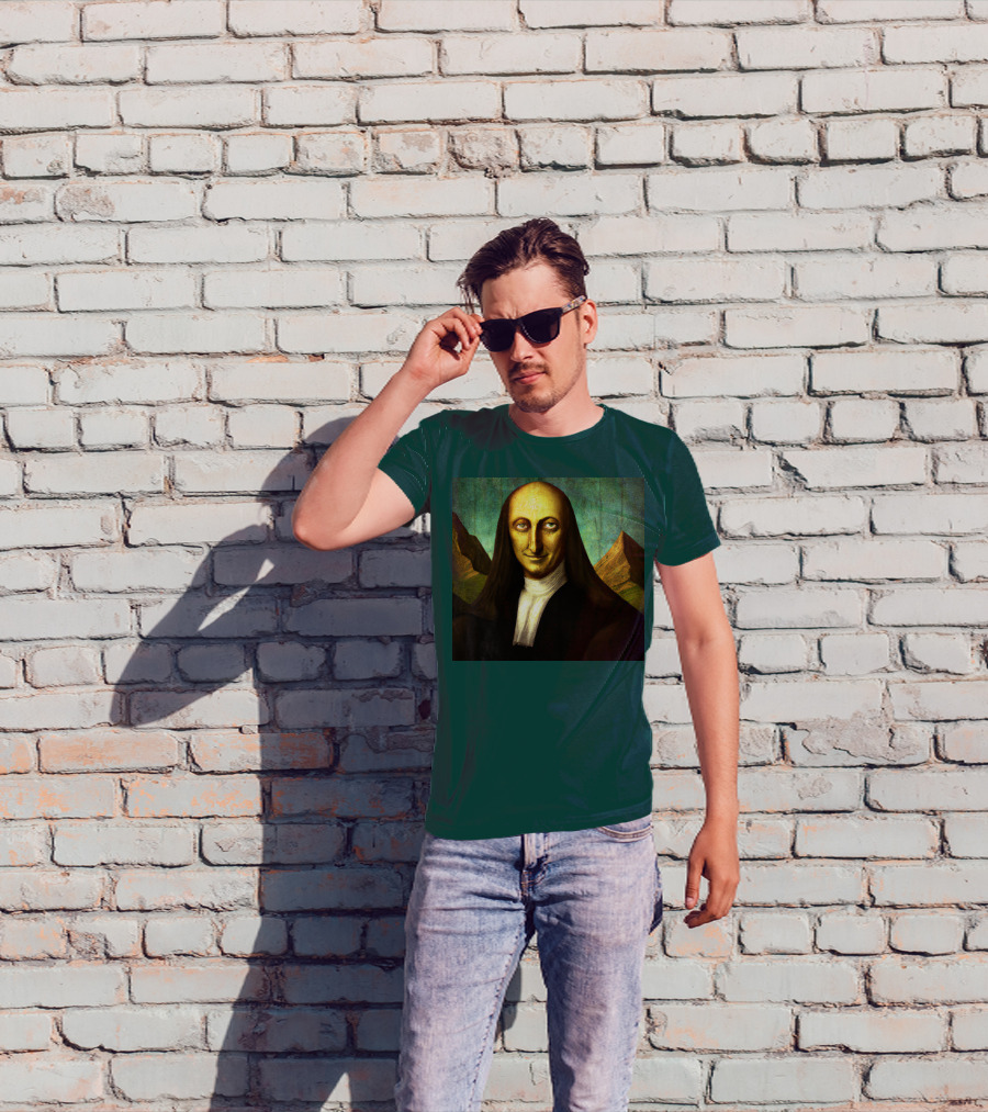 Sphinx Mona Lisa Hybrid Mysterious Smile T-Shirt