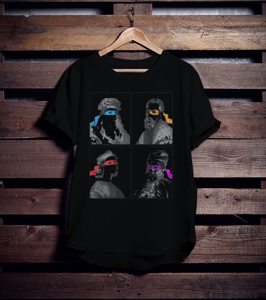 Renaissance Age Mutant Ninja Artists Parody With Colorful Masks T-Shirt