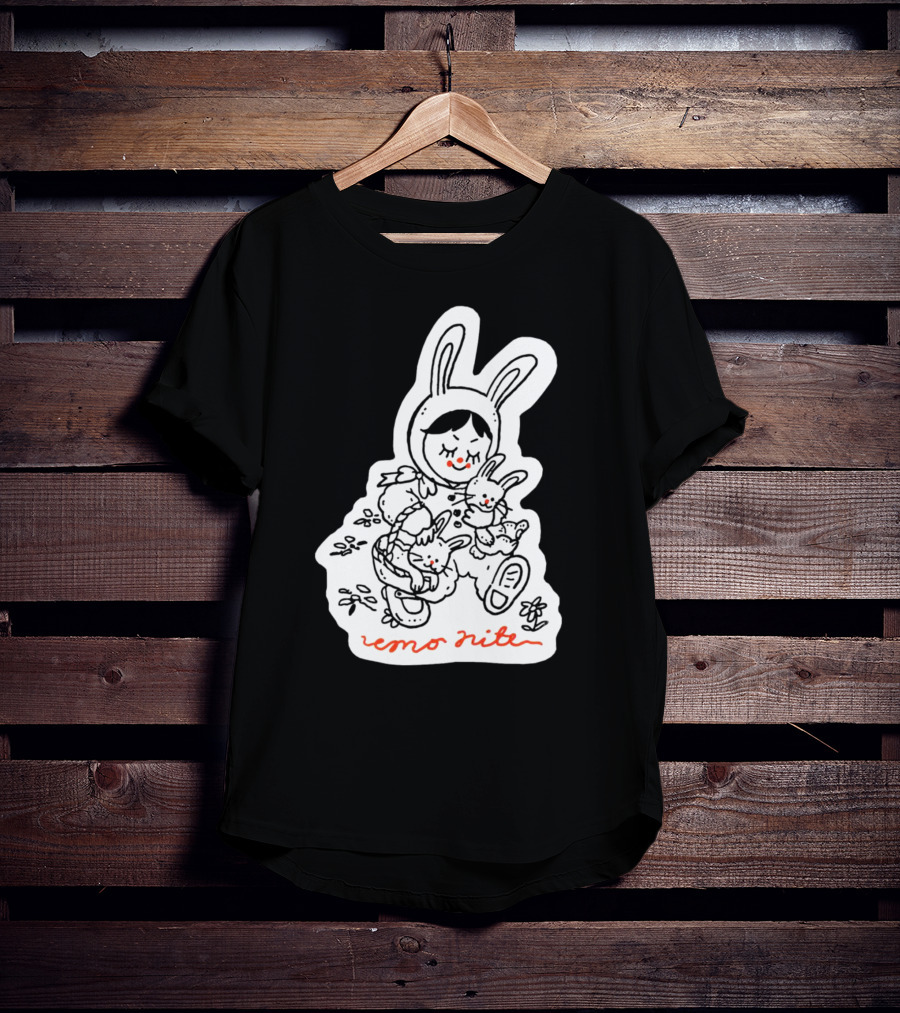 Emo Nite Bunny Sticker Woods Creature Trio T-Shirt