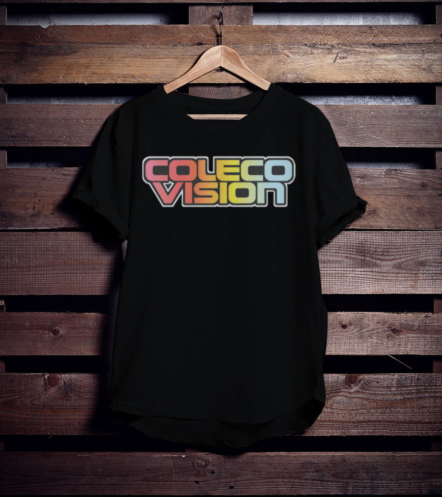 Colecovision Retro Gaming Console Logo Design In Multicolor T-Shirt