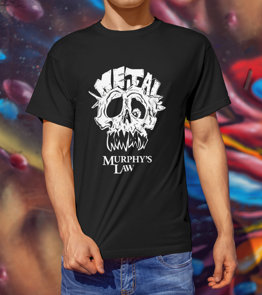 Murphy's Law Metal Mondays Skull Long Branch Jersey Shore T-Shirt
