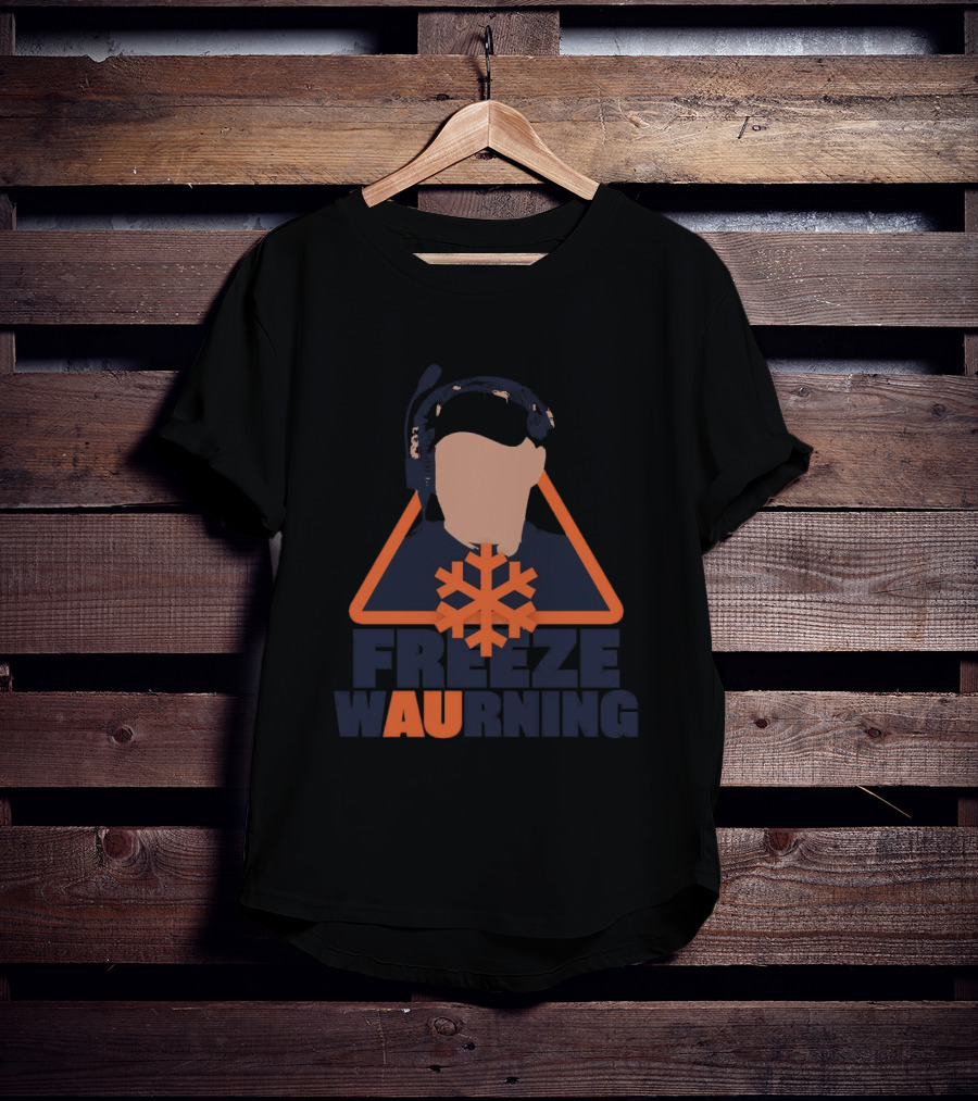 Freeze Warning Auburn Snowflake Iconic T-Shirt