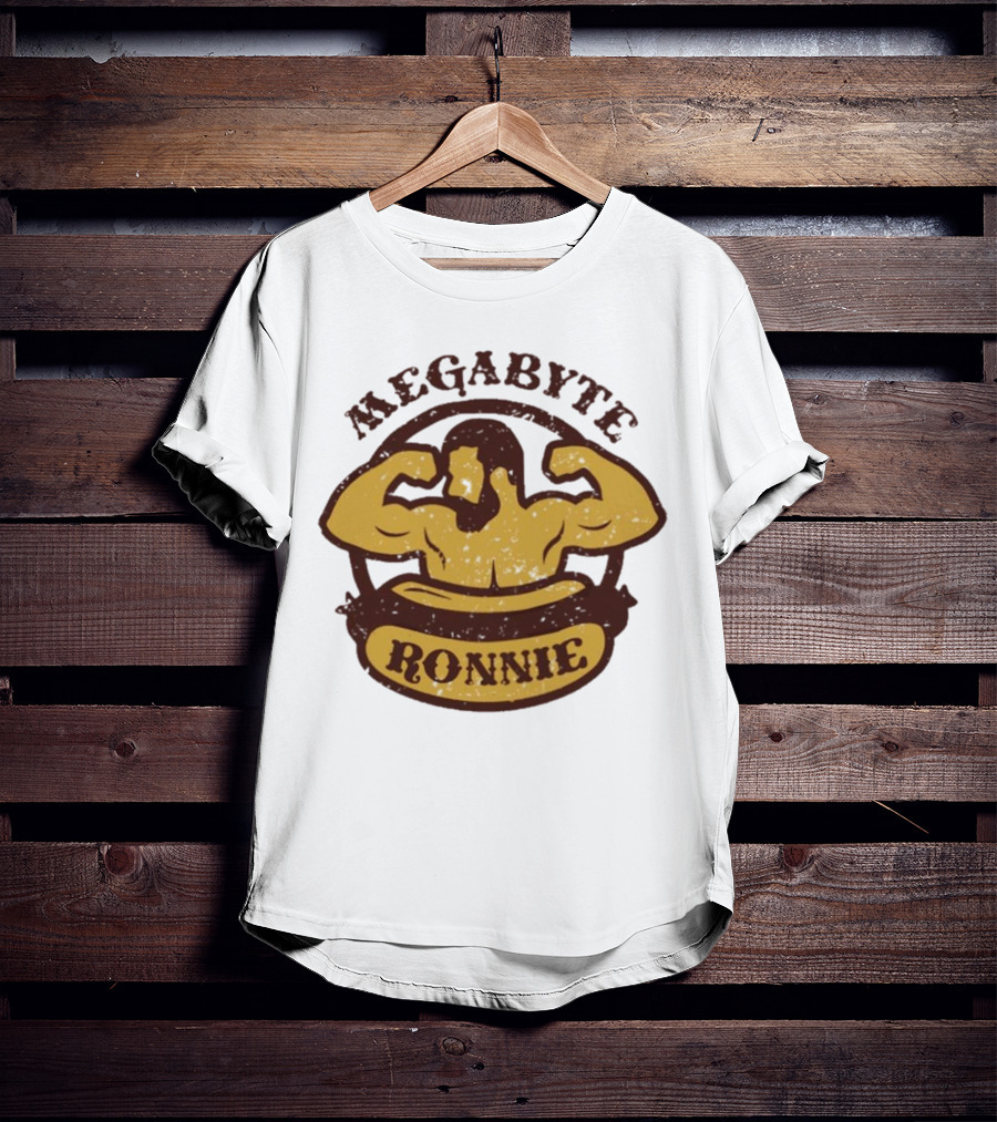 Megabyte Ronnie Flexing Muscles T-Shirt