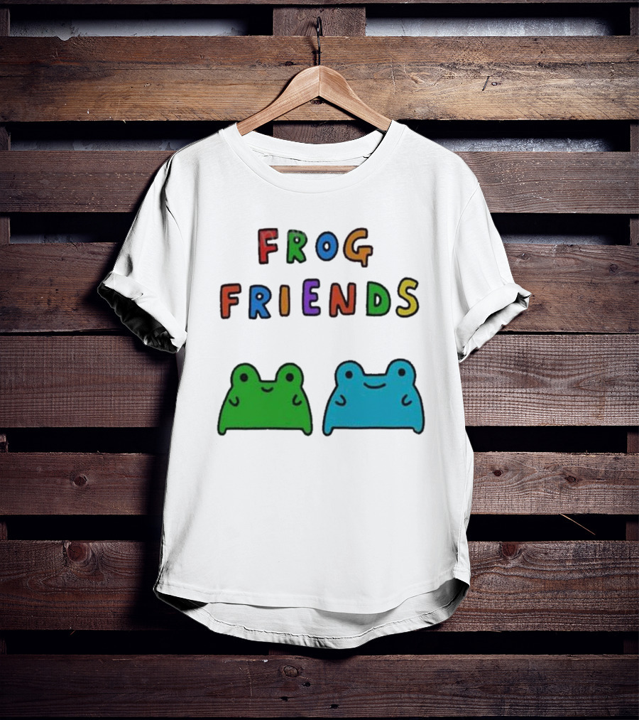 Frog Friends Comic Colorful Frogs T-Shirt