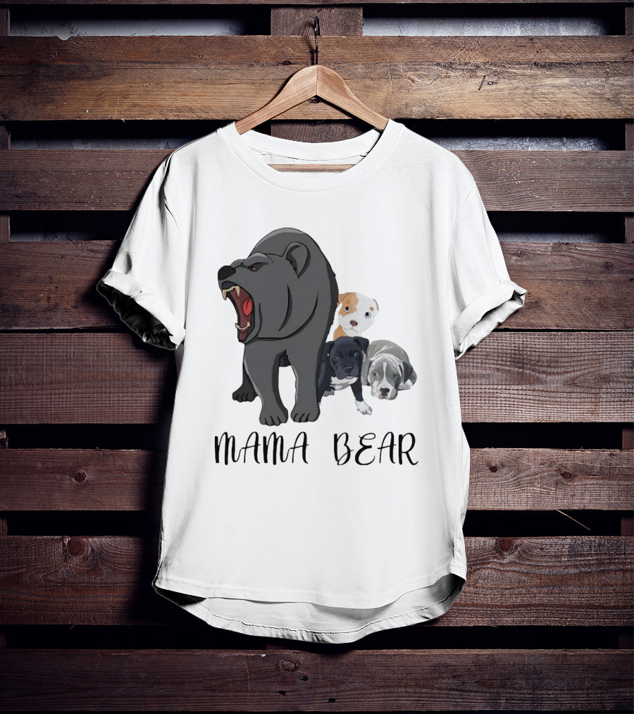 MAMA BEAR With Puppies T-Shirt