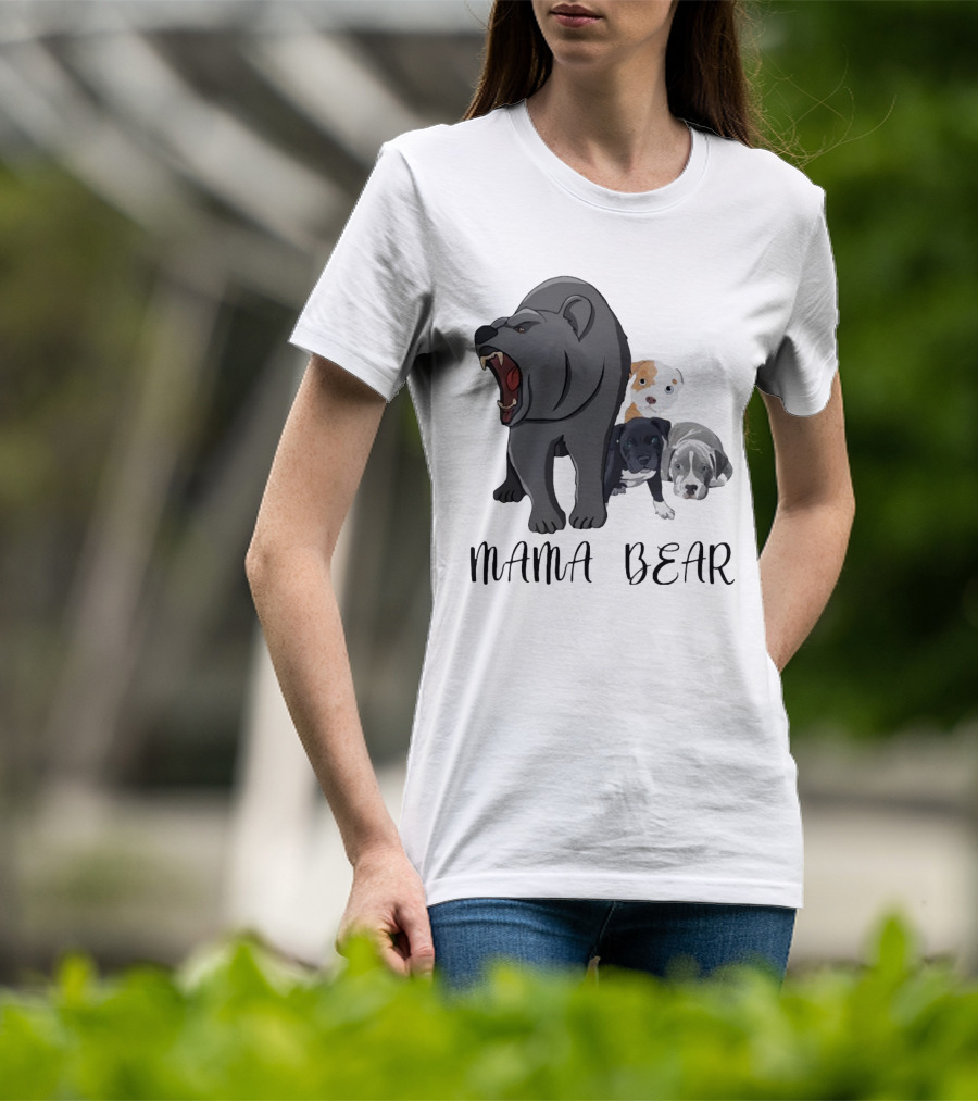 MAMA BEAR With Puppies T-Shirt