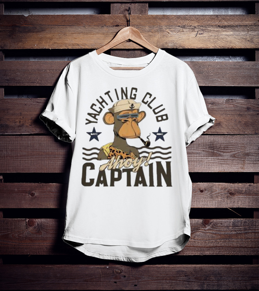 Yachting Club Ahoy Captain Monkey Moteefe T-Shirt