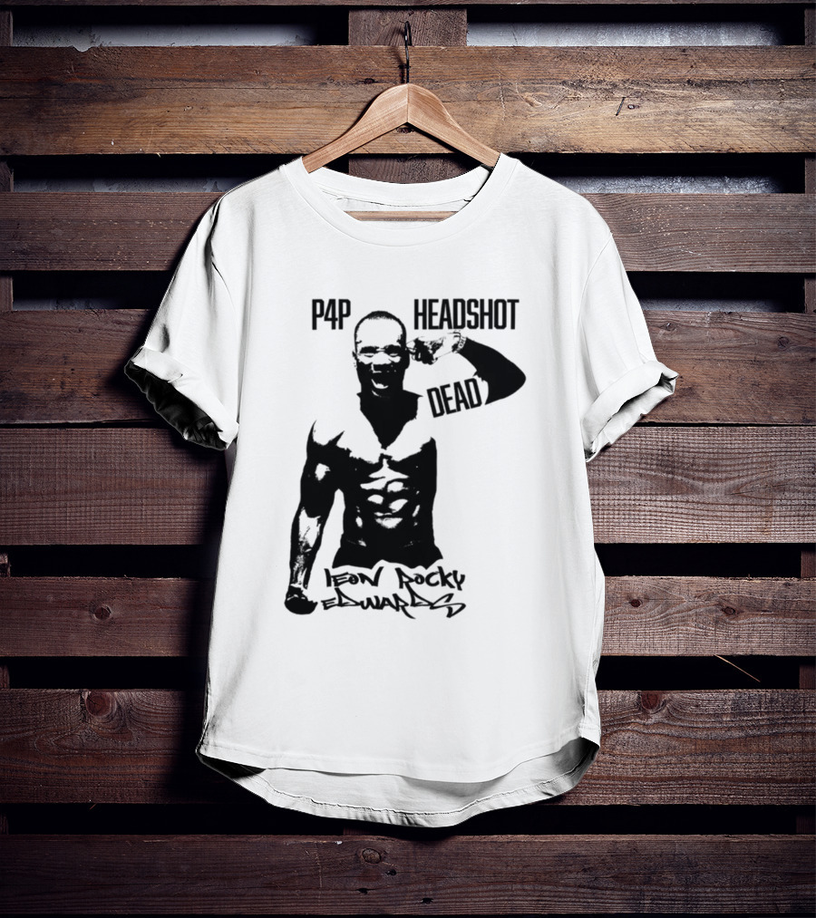 Leon Rocky Edwards P4p Headshot Dead Premium Heavyweight T-Shirt