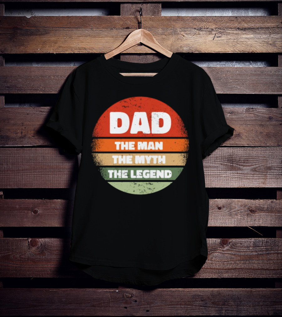 Dad The Man The Myth The Legend Vintage Father's Day T-Shirt