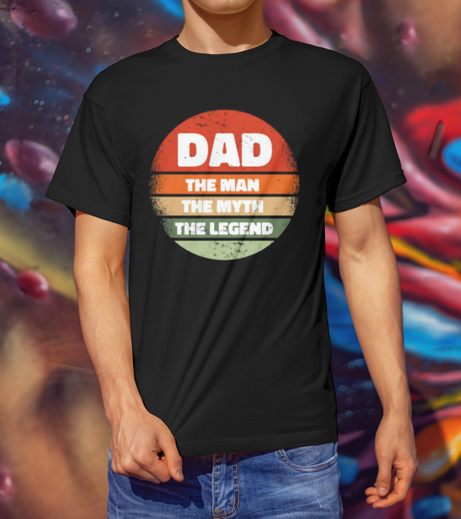 Dad The Man The Myth The Legend Vintage Father's Day T-Shirt