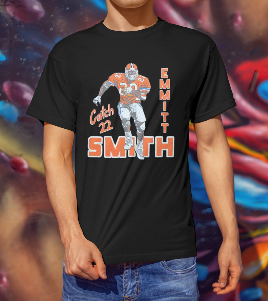 Emmitt Smith Catch 22 Football T-Shirt