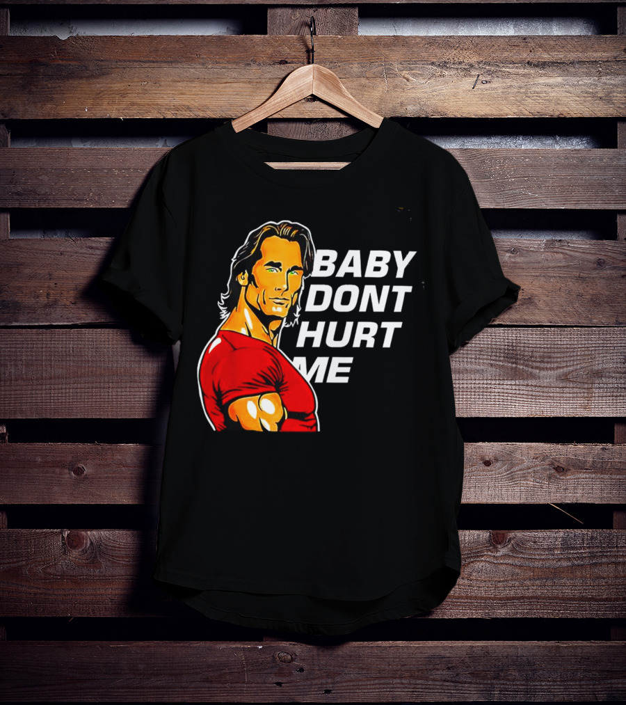 Mike O Hearn Baby Don't Hurt Me Cartoon Red Shirt Comic T-Shirt