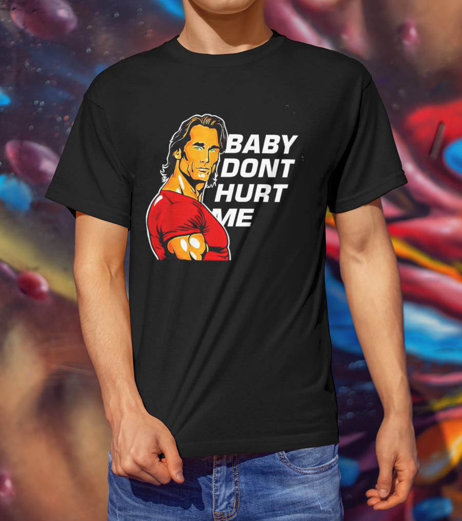 Mike O Hearn Baby Don't Hurt Me Cartoon Red Shirt Comic T-Shirt