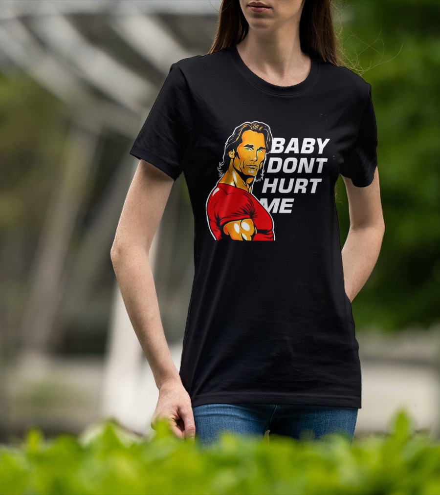 Mike O Hearn Baby Don't Hurt Me Cartoon Red Shirt Comic T-Shirt