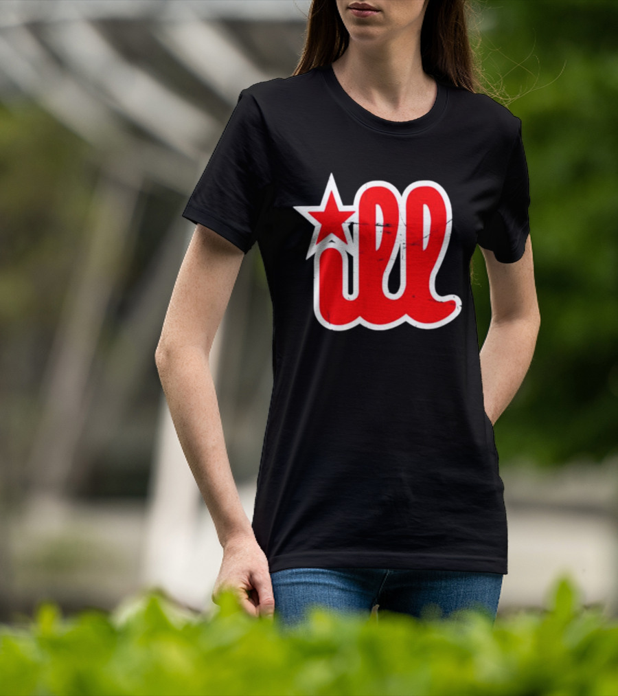 Philadelphia Baseball Star ILL Text T-Shirt