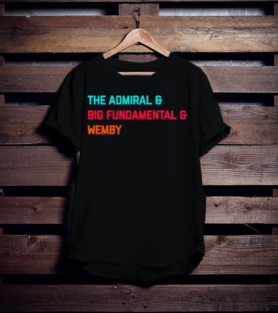 San Antonio Spurs The Admiral Big Fundamental Wemby T-Shirt