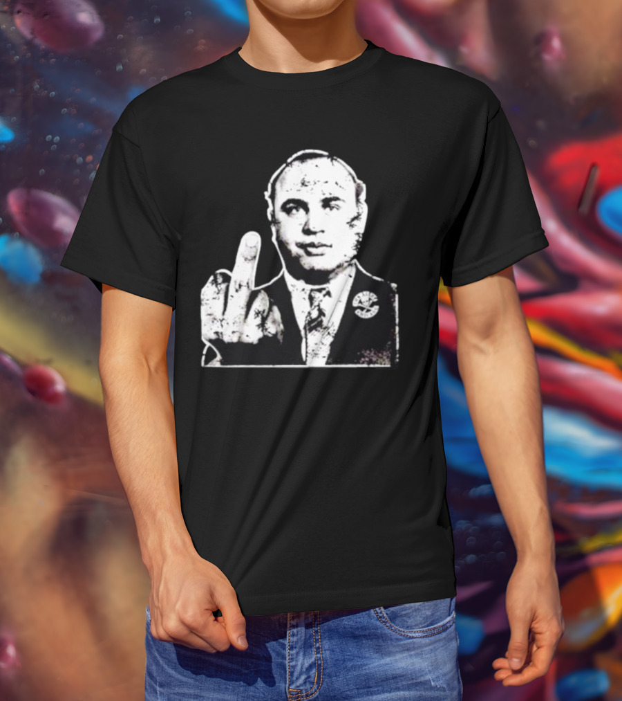 Al Capone Middle Finger Chicago Gangster The Alley T-Shirt