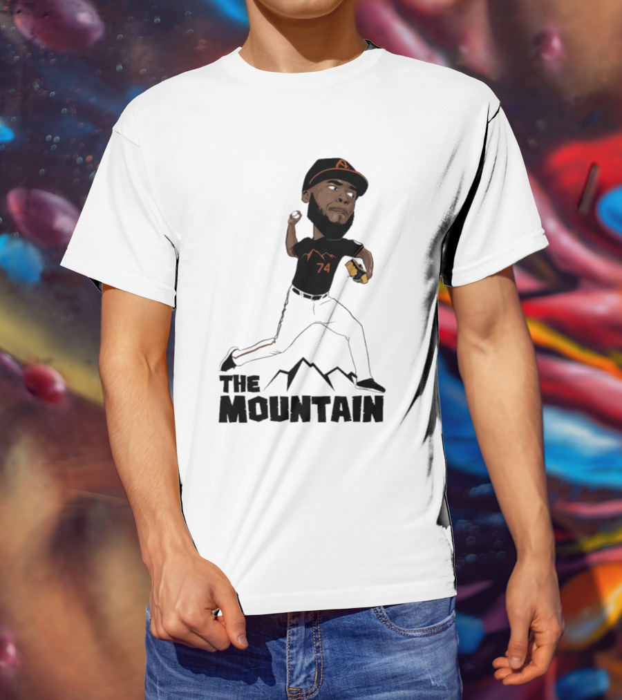 The Mountain Félix Bautista 74 Baltimore Orioles T-Shirt