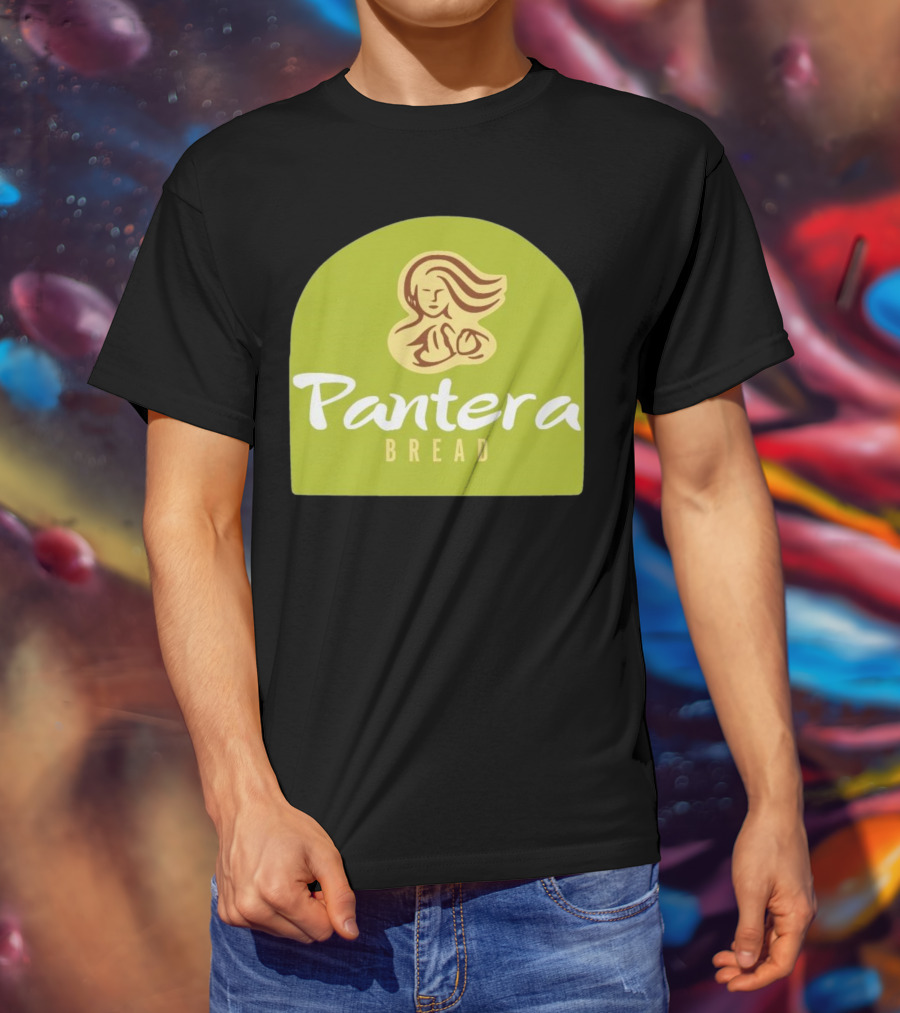 Pantera Bread Parody Logo Icon Green Background T-Shirt