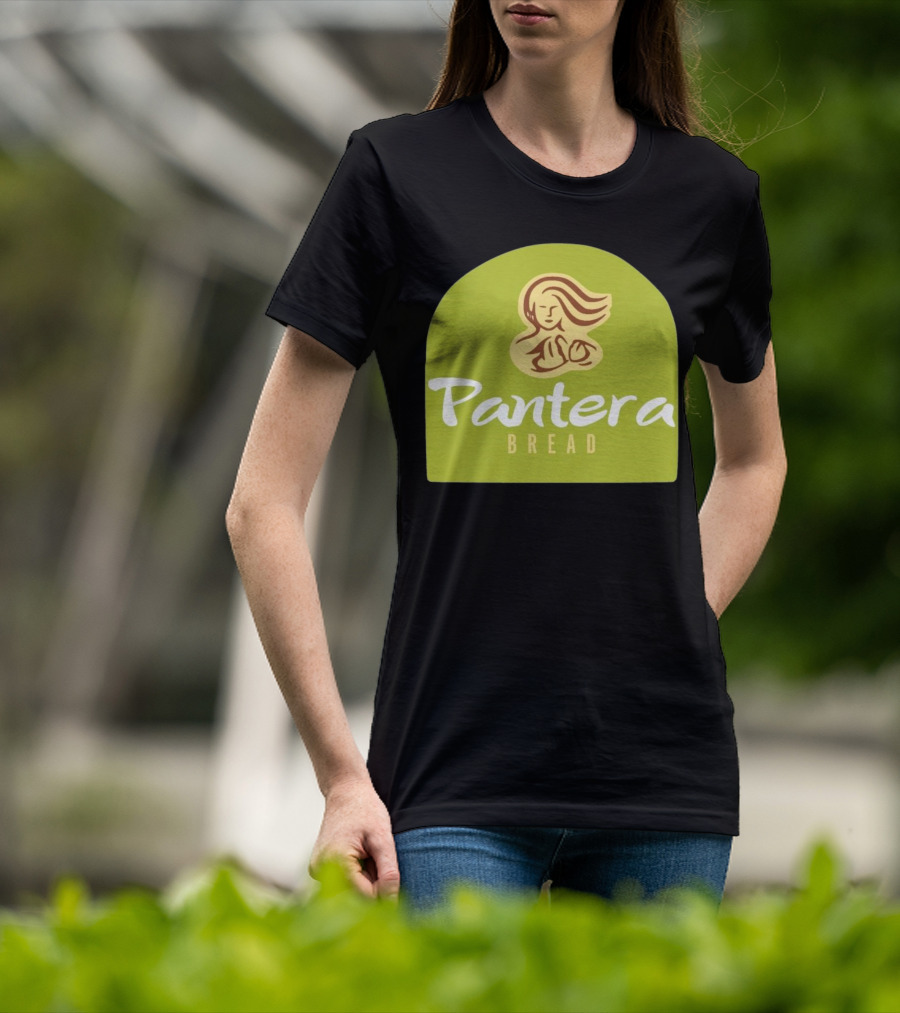 Pantera Bread Parody Logo Icon Green Background T-Shirt