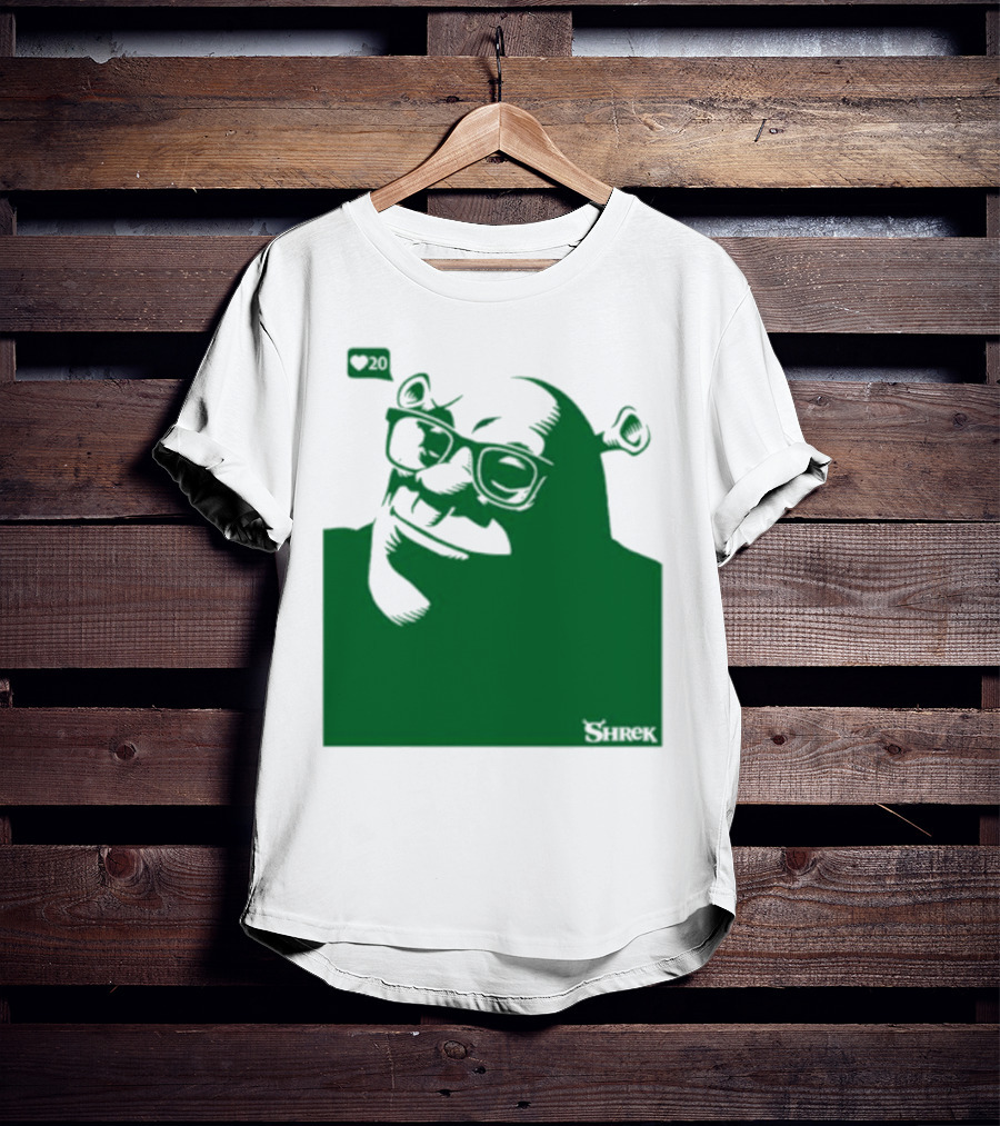 Shrek Bioworld Handsome Shrek 20 Likes Glasses T-Shirt