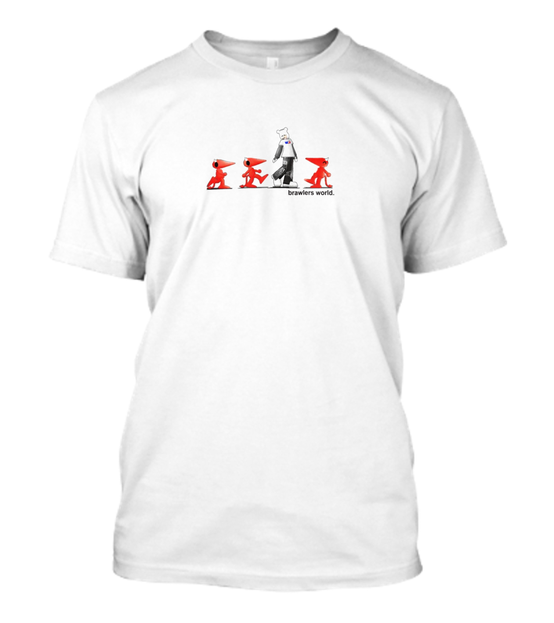 Brawlers World Evolution Of Characters T-Shirt