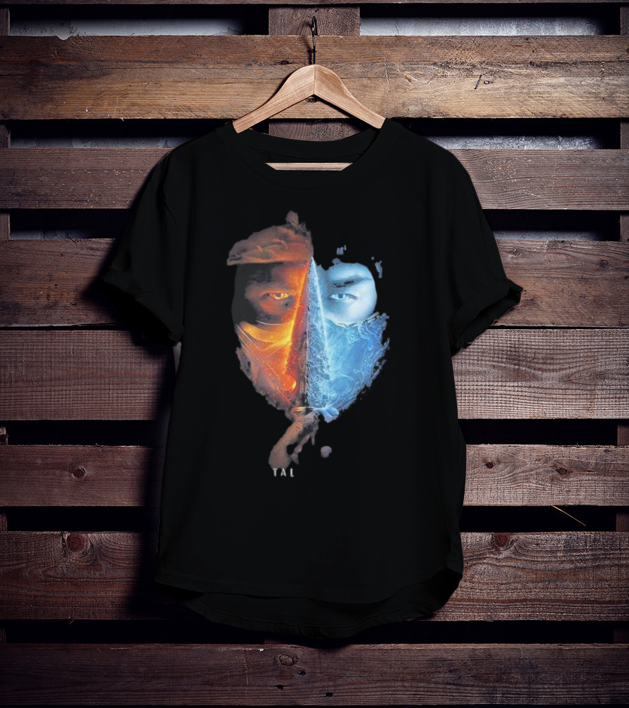 Mortal Kombat Scorpion Sub-Zero TAL Split Face T-Shirt