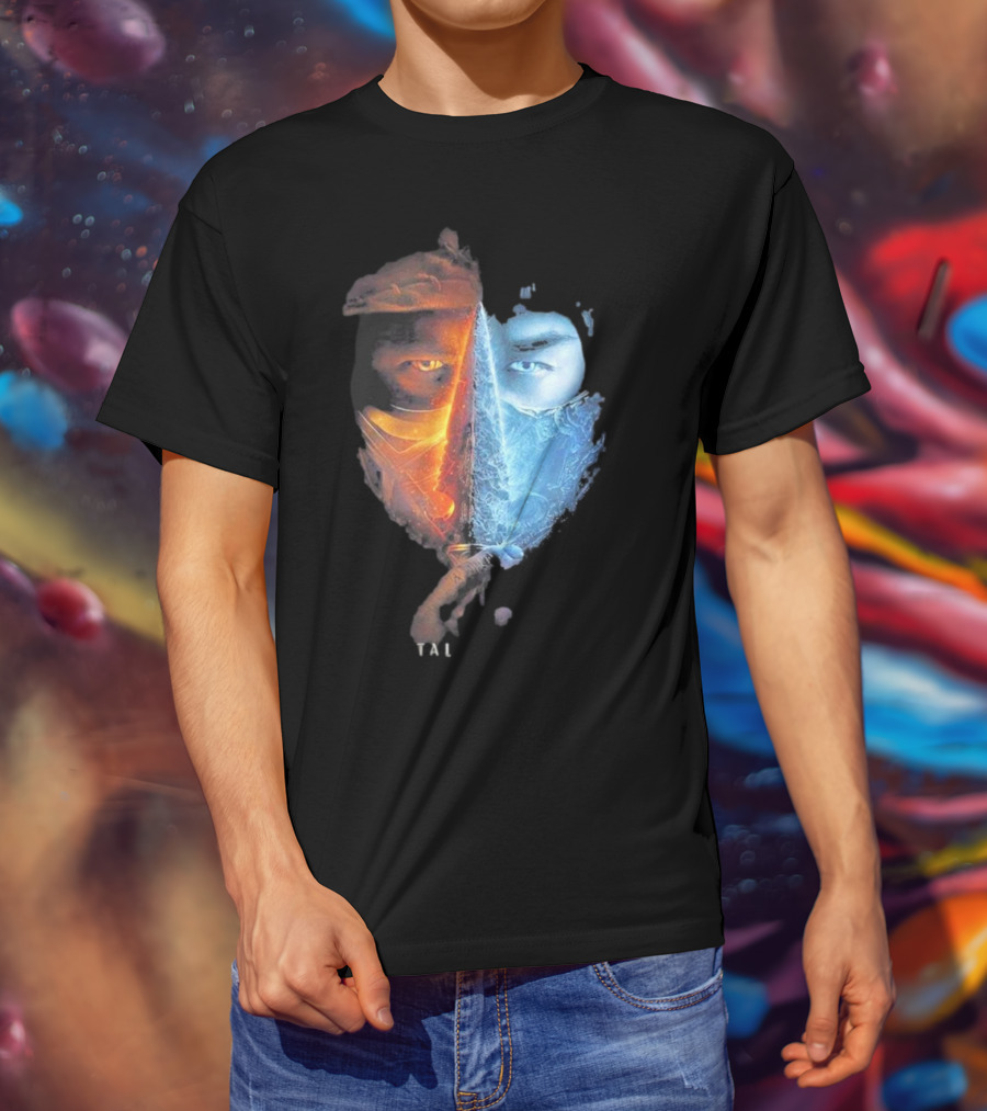 Mortal Kombat Scorpion Sub-Zero TAL Split Face T-Shirt