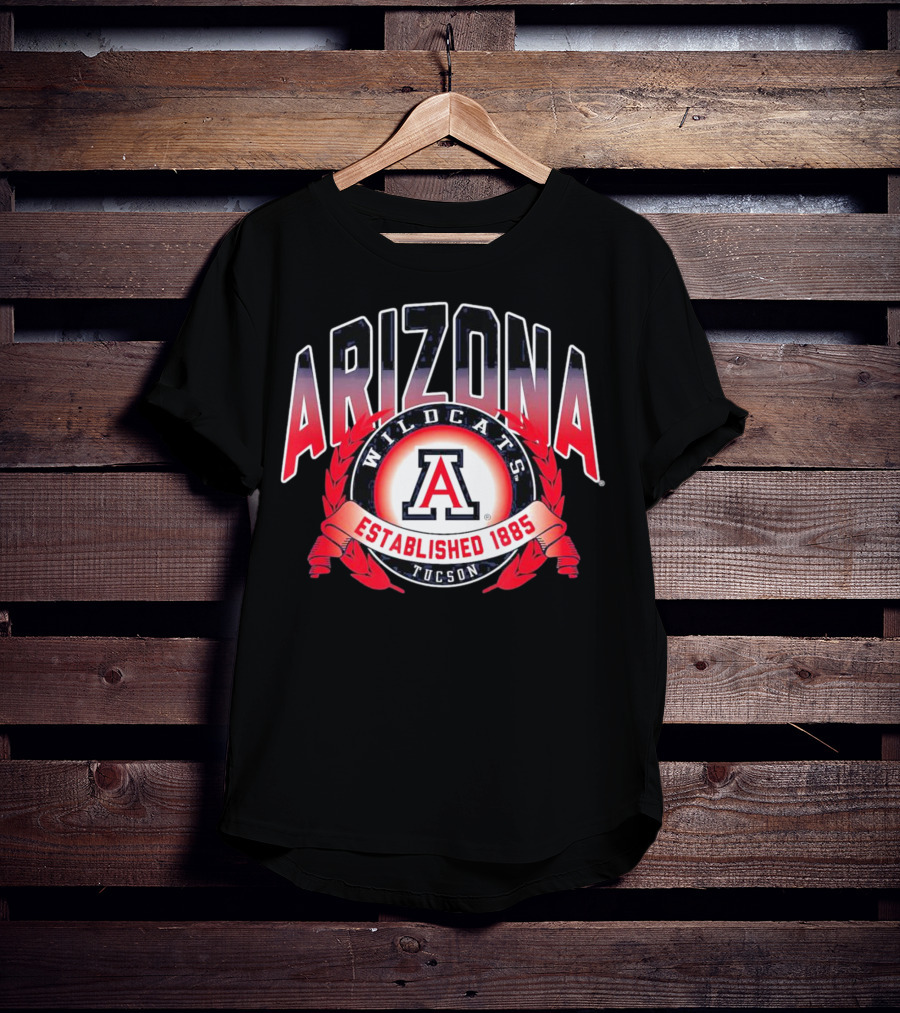Arizona Wildcats Tucson A Logo Established 1885 T-Shirt