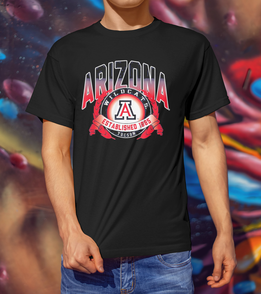 Arizona Wildcats Tucson A Logo Established 1885 T-Shirt