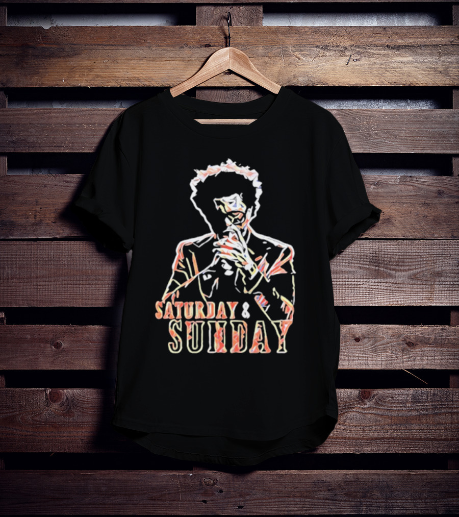Saturday And Sunday Abstract T-Shirt