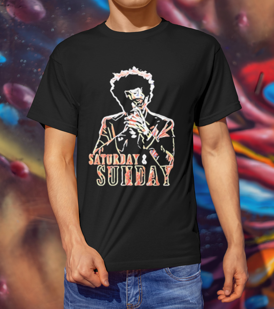 Saturday And Sunday Abstract T-Shirt