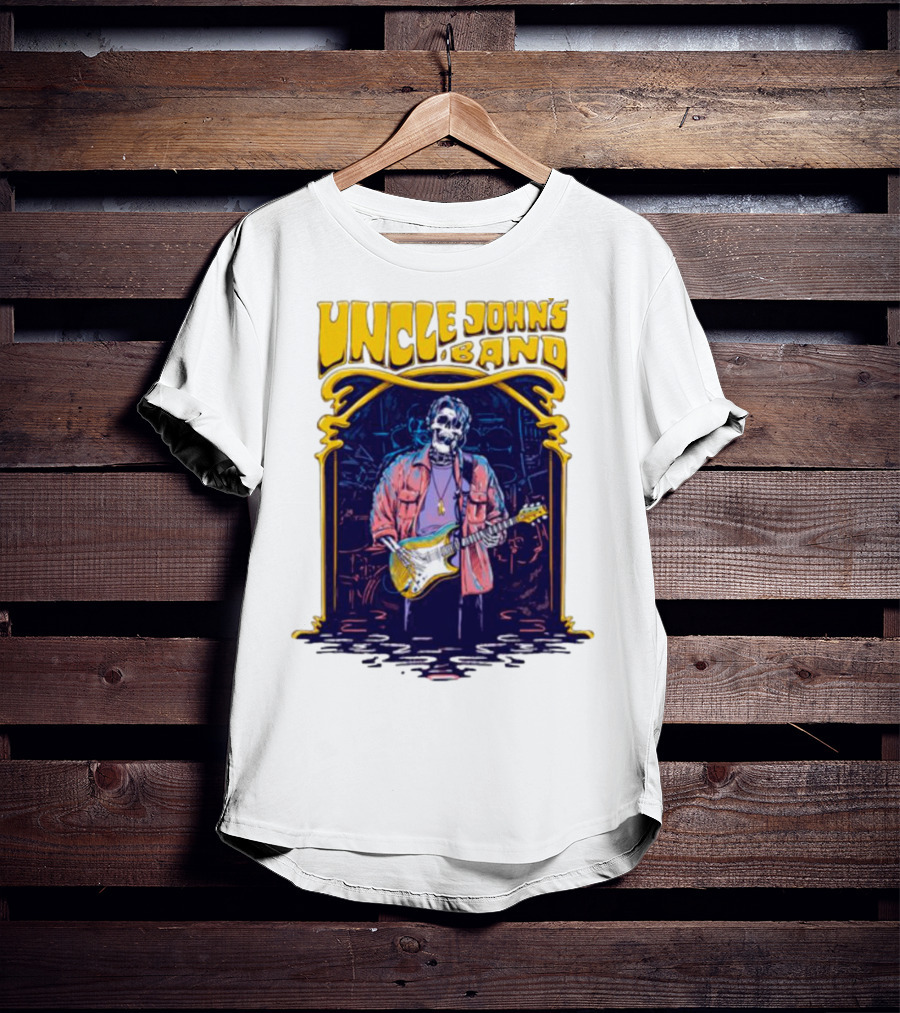 Uncle John's Band Skeleton Guitarist Psychedelic T-Shirt