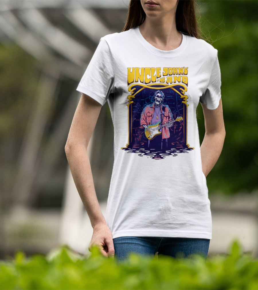 Uncle John's Band Skeleton Guitarist Psychedelic T-Shirt