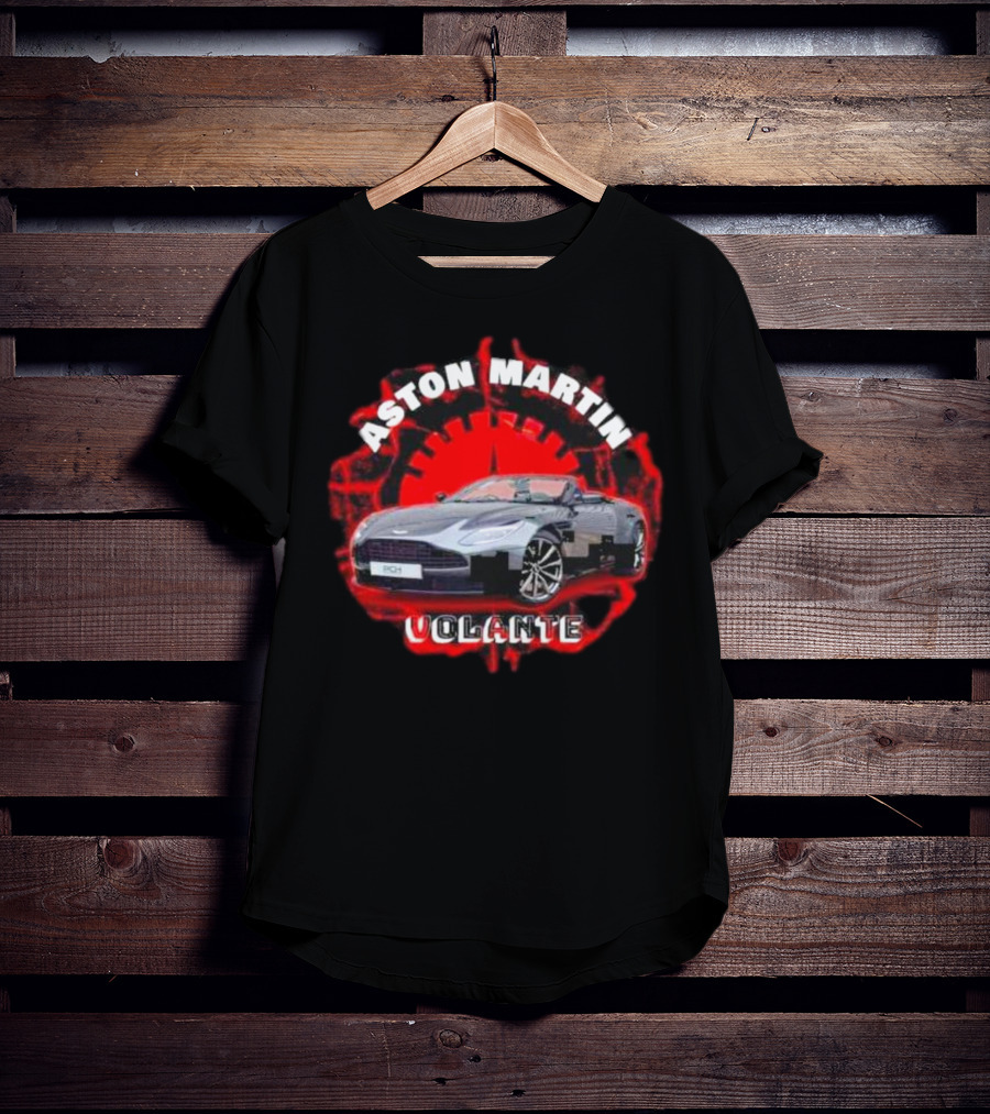 Aston Martin Volante Car Red Speedometer T-Shirt
