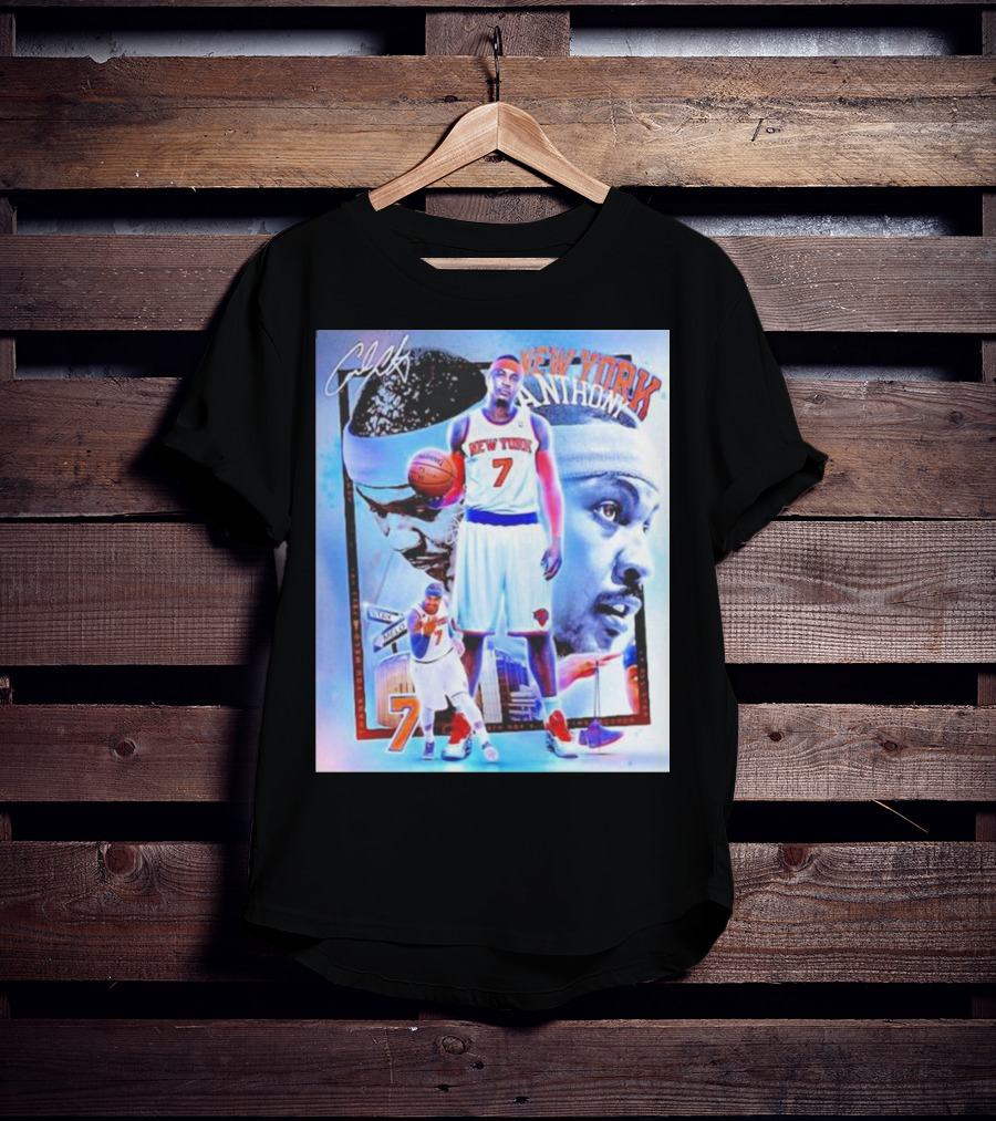 New York 7 Anthony Knicks Basketball T-Shirt