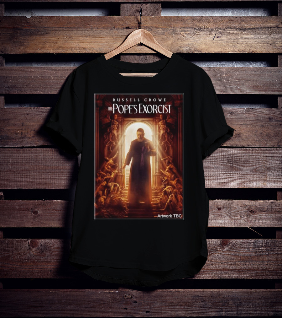 Russell Crowe The Pope's Exorcist Artwork TBC T-Shirt