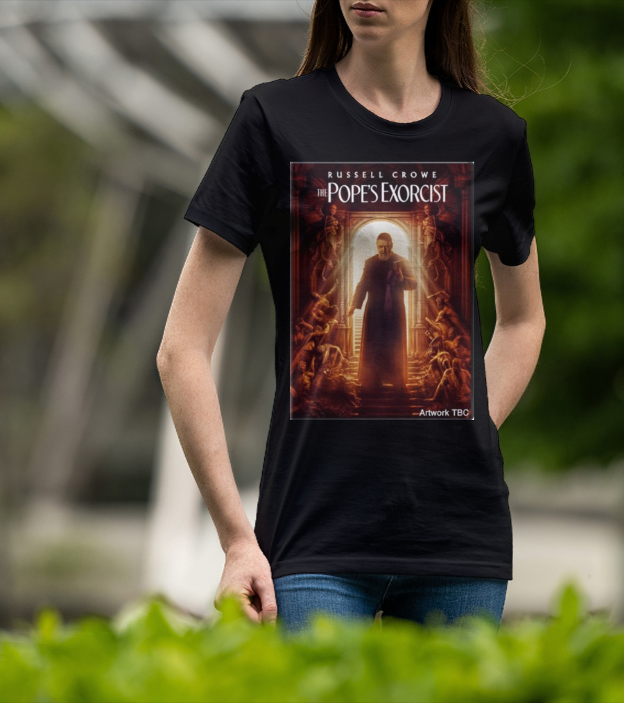 Russell Crowe The Pope's Exorcist Artwork TBC T-Shirt