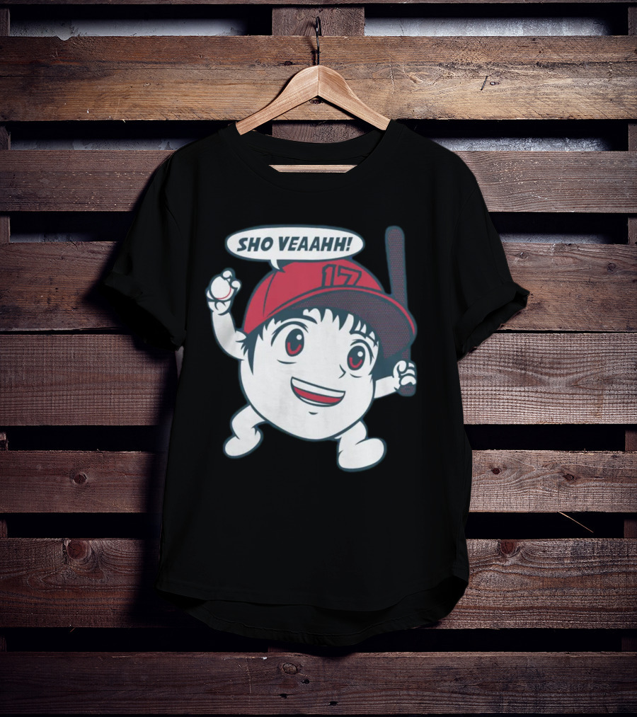 Shohei Ohtani Sho Veahh 17 Baseball Character T-Shirt