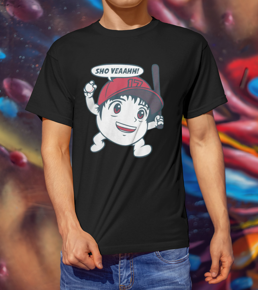 Shohei Ohtani Sho Veahh 17 Baseball Character T-Shirt