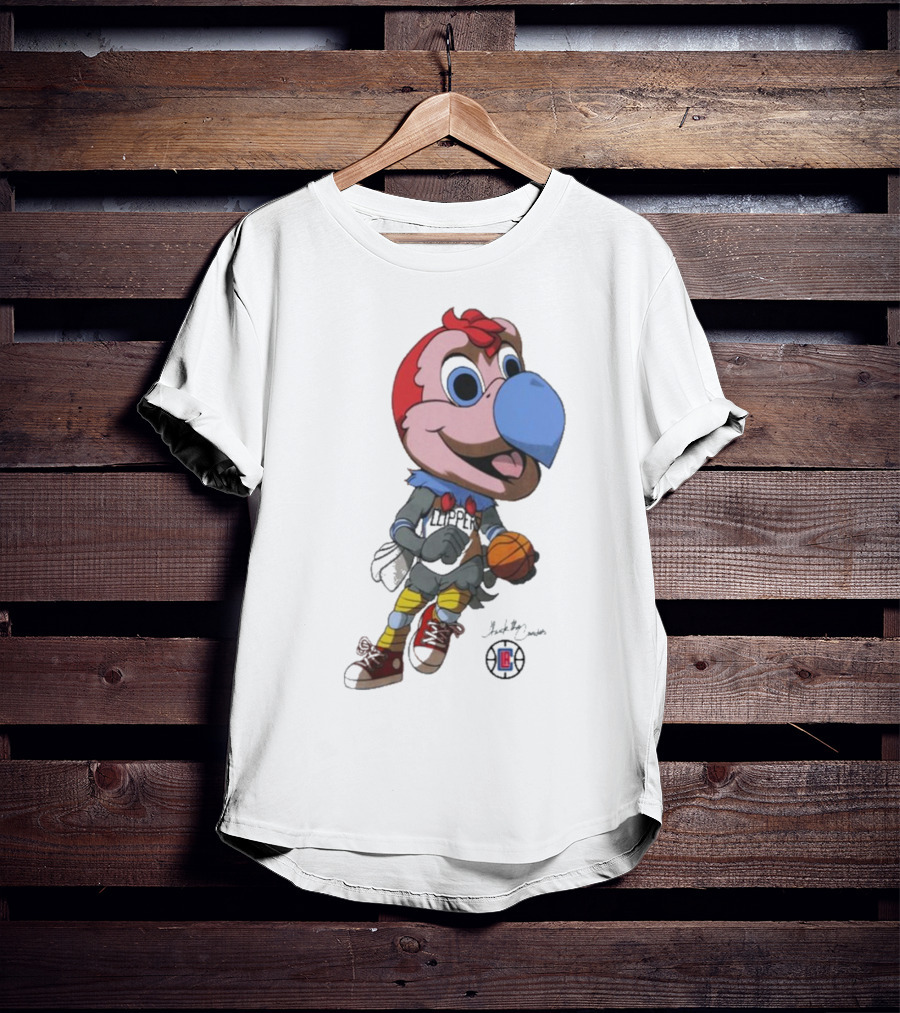 LA Los Angeles Clippers Chuck The Condor Basketball Mascot T-Shirt