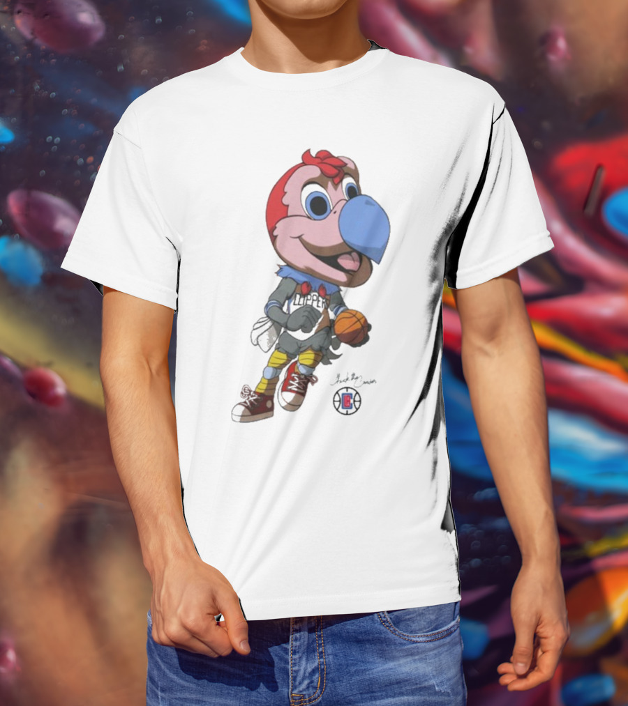 LA Los Angeles Clippers Chuck The Condor Basketball Mascot T-Shirt