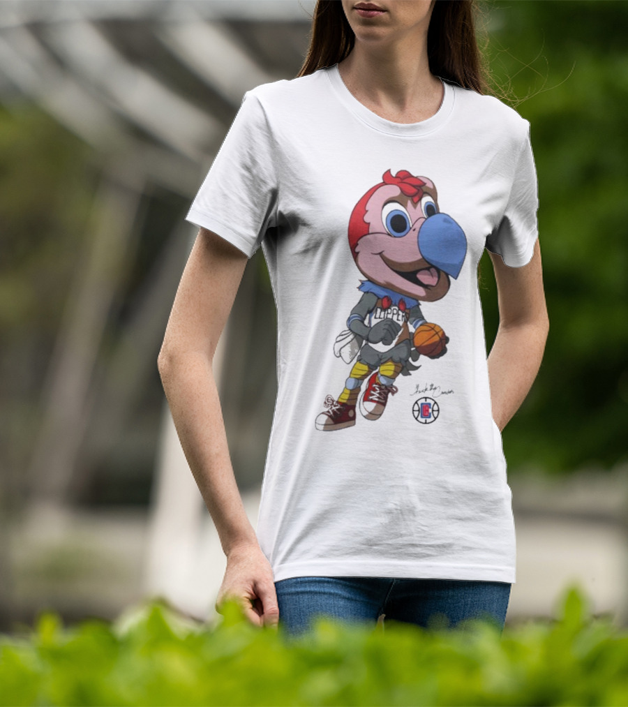 LA Los Angeles Clippers Chuck The Condor Basketball Mascot T-Shirt