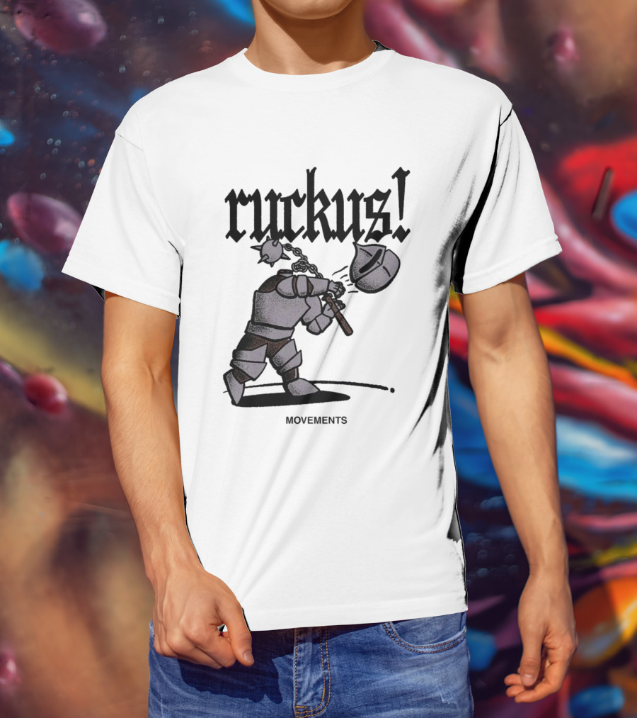 Ruckus Movements Knight Medieval Warrior Axe Action T-Shirt