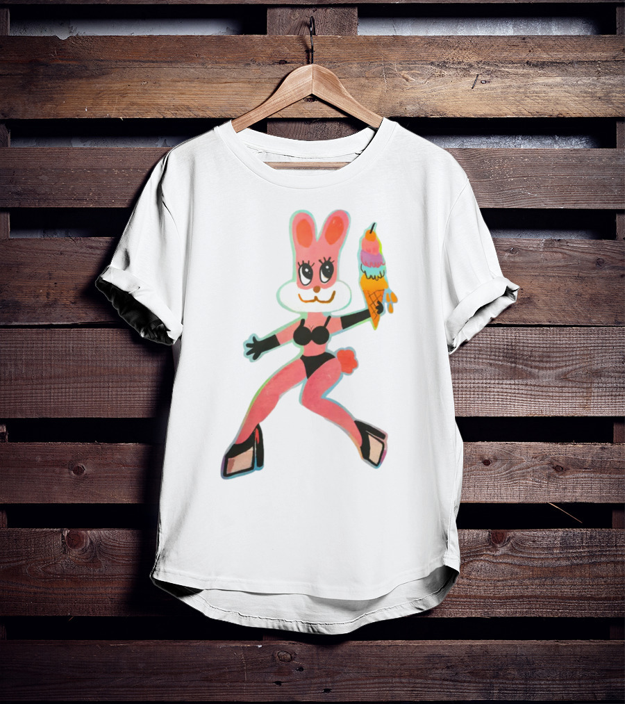 Karol G Merch Mañana Será Bonito Bunny In Bikini With Ice Cream Cone T-Shirt