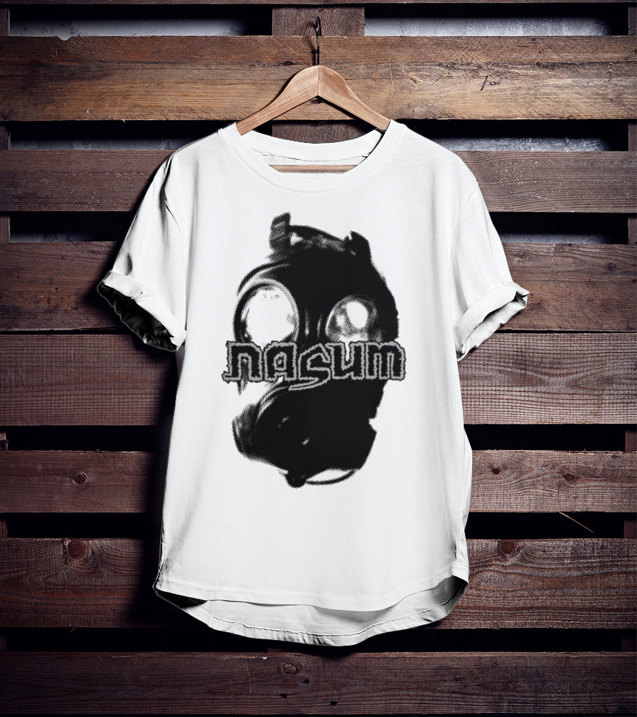 Nasum Gasmask Logo Dark Aesthetic T-Shirt