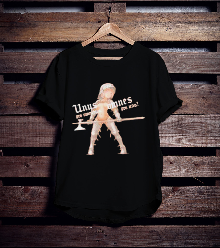 Unus Pro Omnibus Omnes Pro Uno Warrior Girl Armor T-Shirt